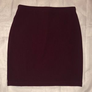 Forever 21 new burgandy skirt